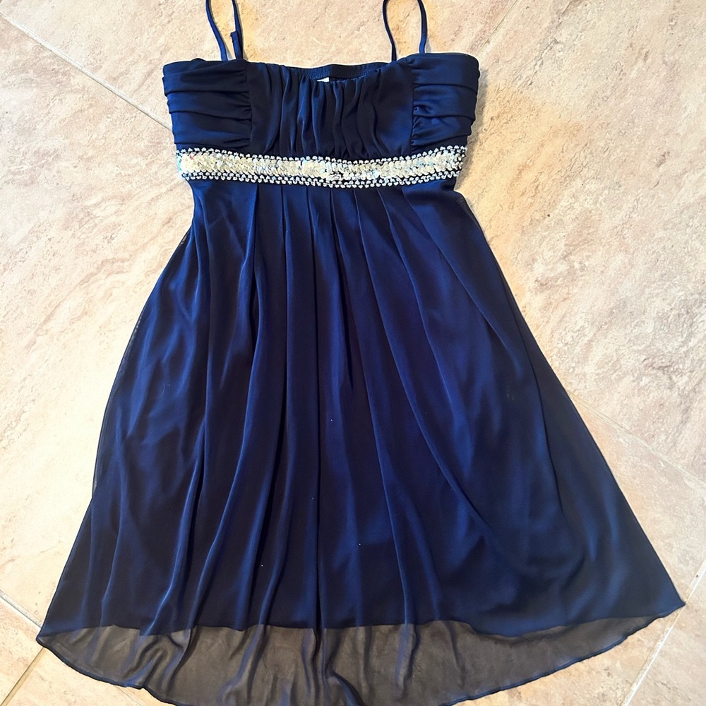 Sweet Storm Black w/Sequins Womens Holiday Dress Size Medium